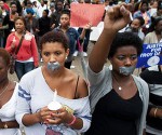 Studenten der Howard-Universität protestierten am Mittwoch vor dem Weißen Haus in Washington gegen die Hinrichtung. Foto: AP